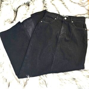 Reformation Daria Ultra High Rise Denim Maxi Skirt Size 28